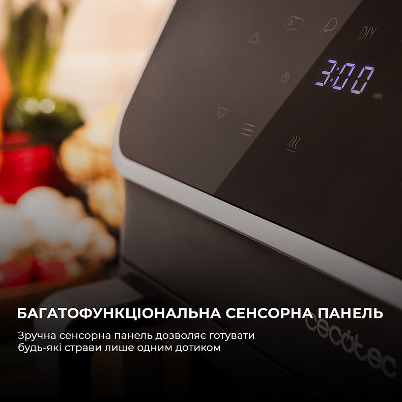 Мультипечь (аэрогриль-фритюрница) CECOTEC Cecofry Panoramic 9000