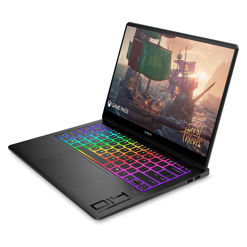 Ноутбук HP OMEN Transcend 14-fb1002ru 14" 3K OLED, Intel U9-285H, 64GB, F2TB, NVD5070-8, DOS, черный