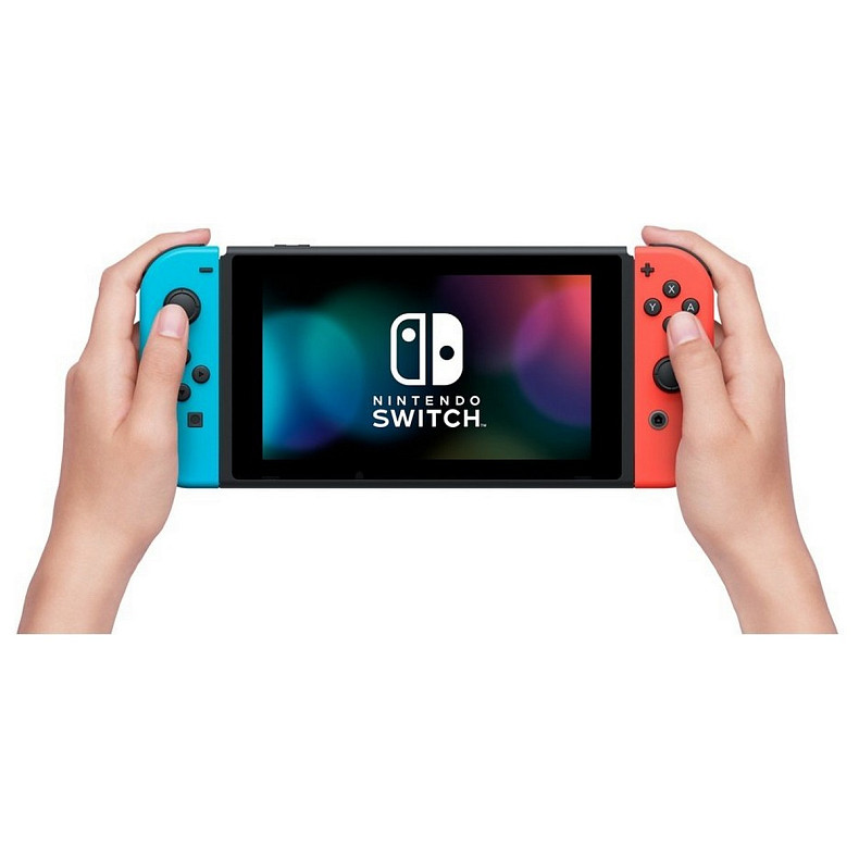 Портативна ігрова приставка Nintendo Switch with Neon Blue and Neon Red Joy-Con 