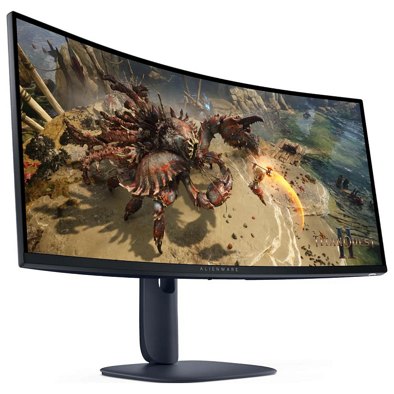 Монітор DELL 34" AW3425DWM 2xHDMI, DP, USB, VA, 3440x1440, 21:9, 180Hz, 1ms, DCI-P3 95%, CURVED, Ada