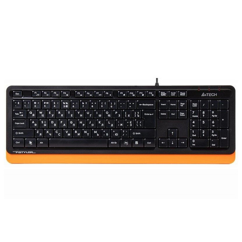 Клавіатура A4Tech FK10 Black/Orange USB