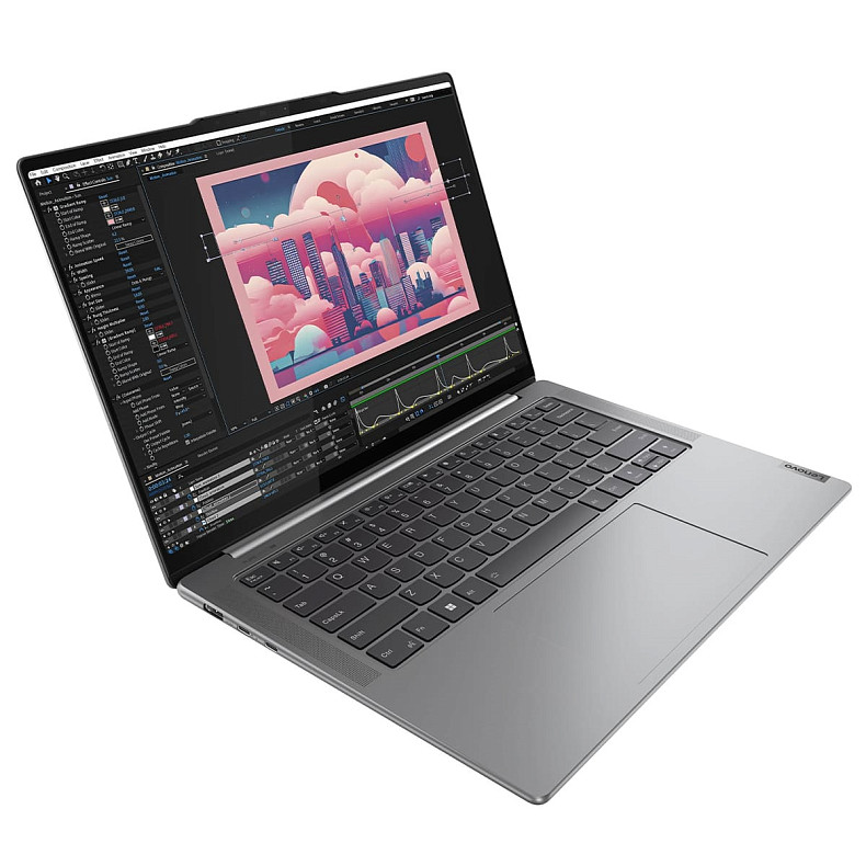 Ноутбук Lenovo 14.5_3K/Ultra7-155H/32/1TB SSD/Intel HD/W1 1P/BL/Luna grey Yoga Pro7 14IMH9