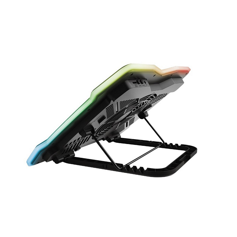 Підставка для ноутбука Trust GXT 1126 Aura (17") RGB Black
