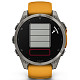 Спортивные часы GARMIN Fenix 8 47mm AMOLED Sapphire Graphite DLC Titanium with Spark Orange Silicone Band