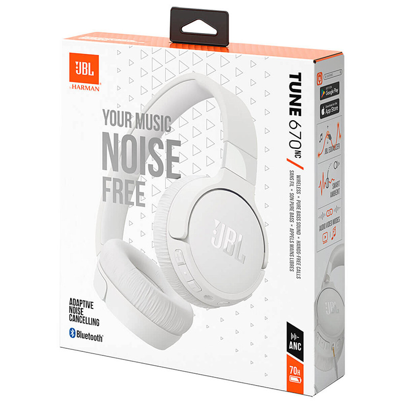 Наушники JBL TUNE 670 NC White (JBLT670NCWHT)