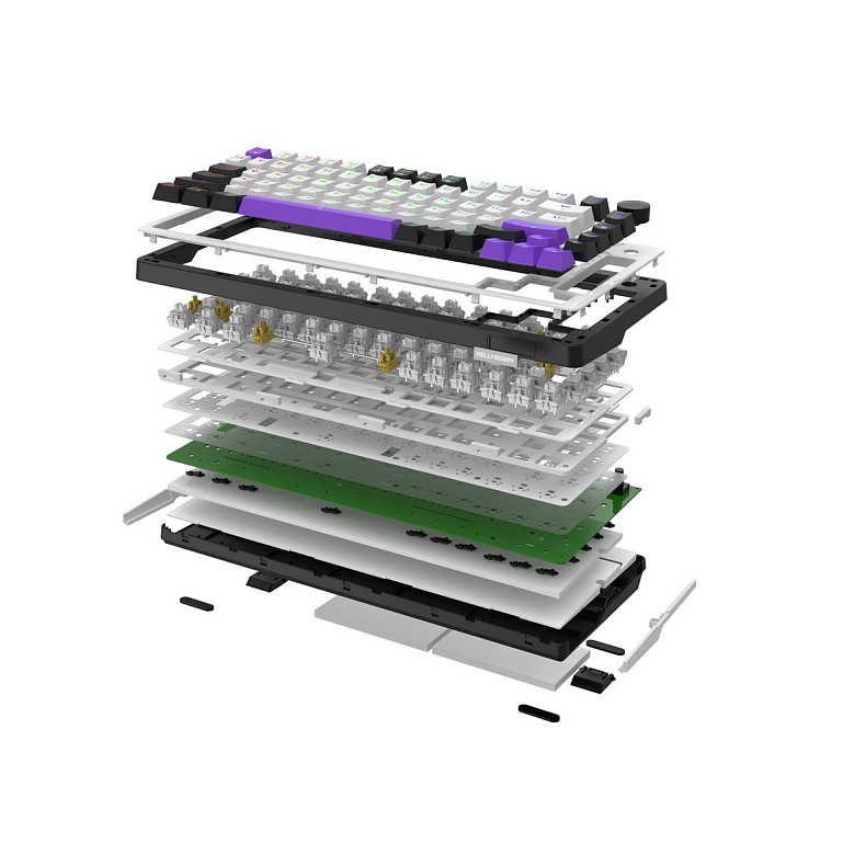 Клавиатура Hator Hellyberry HK75 White/Violet