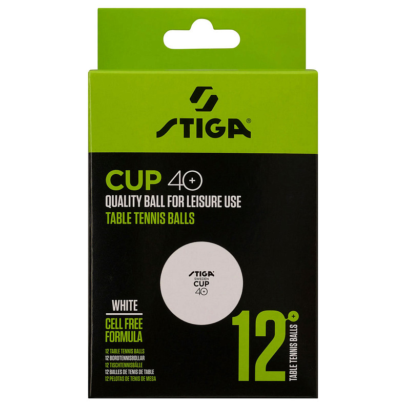М'ячі для настільного тенісу Stiga Cup  ABS 12 шт (1110-2510-12)