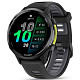 Спортивний годинник Garmin Forerunner 970 Carbon Gray DLC Titanium with Black Case and Black/Translucent Whitestone Band (010-02969-00)