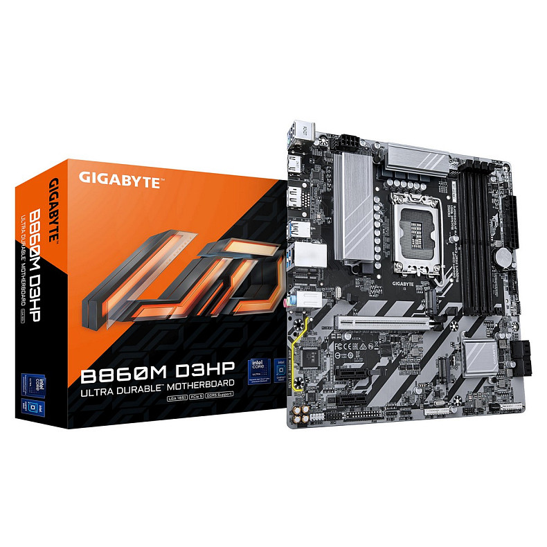 Материнская плата GIGABYTE B860M D3HP sAM5 B860 4xDDR5 M.2 HDMI DP mATX
