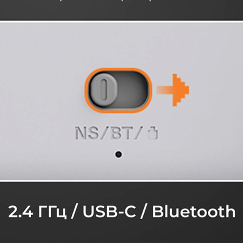 Бездротовий геймпад з док-станцією Ajazz GP100 Set White (GP100S-W)