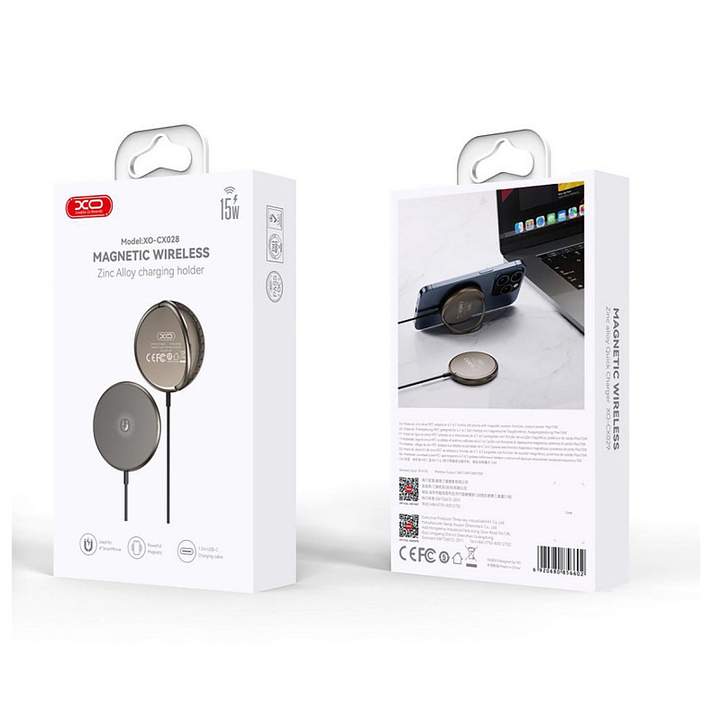 Бездротовий зарядний пристрій XO CX028 15W Beige (CX028.tranish)