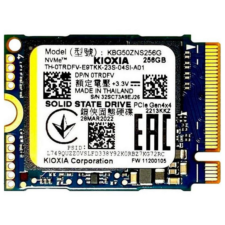 SSD диск Kioxia BG5 M.2 2230 NVMe PCIe 4.0 x4 (KBG50ZNS256G) 256GB