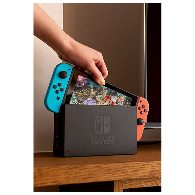 Портативна ігрова приставка Nintendo Switch with Neon Blue and Neon Red Joy-Con 