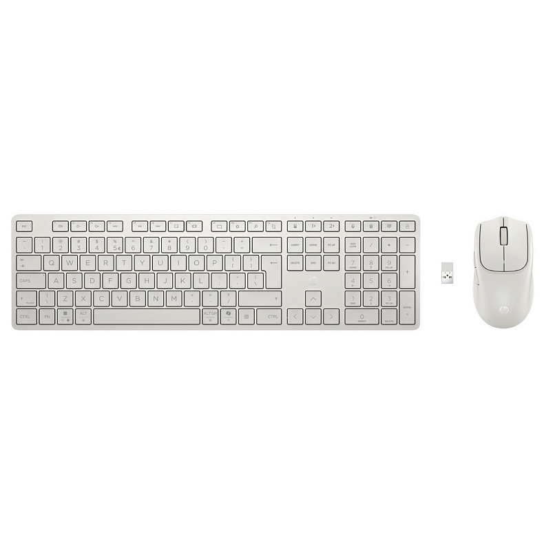 Комплект бездротовий HP 490C мишка і клавіатура Multi-Device Dual-Mode з підставкою, білий