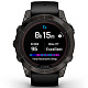 Спортивний годинник GARMIN Fenix 7 Pro Sapphire Solar Carbon Gray DLC Titanium with Black Silicone