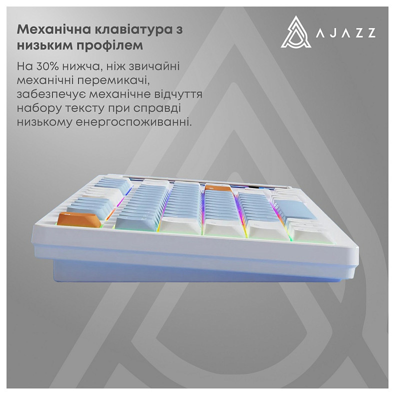 Клавиатура Ajazz AKP815 Huano Red Switch White (AKP815-R-WBO)