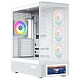 Корпус Modecom VOLCANO AQ500 ARGB MIDI FRONT LCD 6,2”, 4x120mm fans WHITE без БЖ ATX