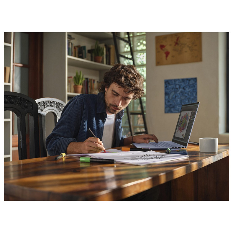 Ноутбук HP OmniBook 5 16-af1004ru 16" WUXGA IPS AG, Intel U5-225U, 16GB, F1TB, UMA, DOS, голубой