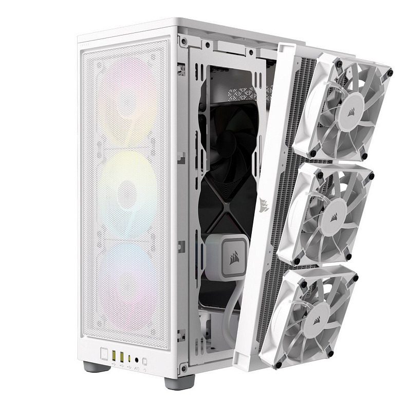 Корпус Corsair 2000D RGB Airflow White (CC-9011247-WW) без БП