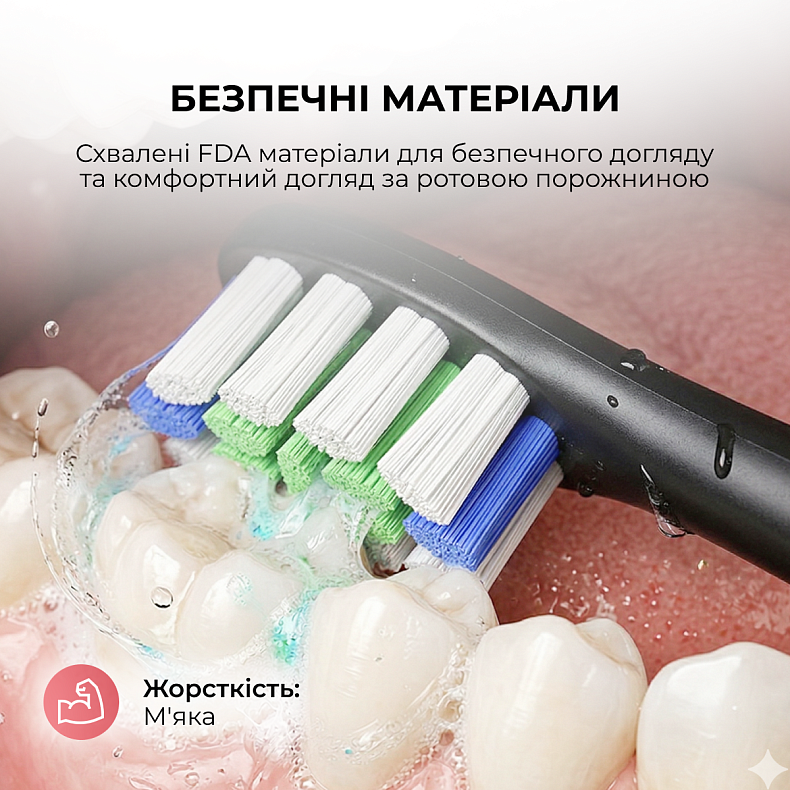 Насадка Oclean Professional Clean Brush Head P1C5 B02 2psc Black