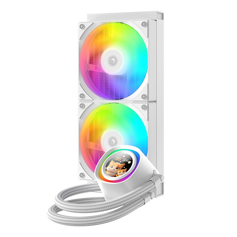 Система водяного охлаждения ID-Cooling FX240 LCD White