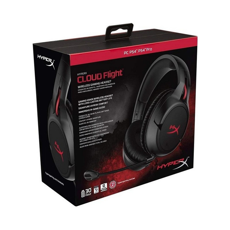 Bluetooth-гарнітура HyperX Cloud Flight Black (4P5L4AM)