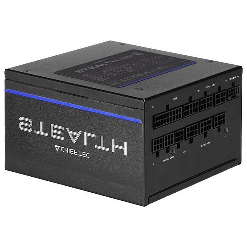 Блок питания CHIEFTEC Stealth (1000W), >92%, 80+ Platinum, 135мм FDB, 1xMB 24pin(20+4), 2xCPU 8pin(