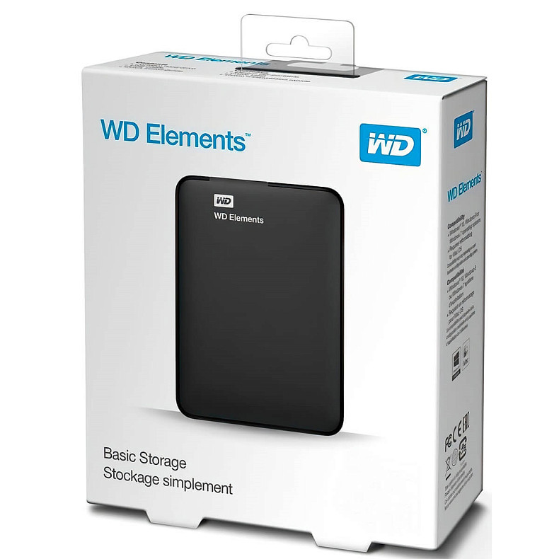 Жесткий диск WD Elements Portable Black 5TB 2.5" USB (WDBU6Y0050BBK-WESN)