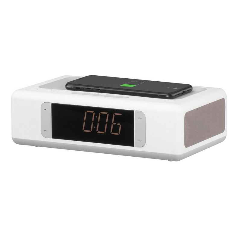 Мультимедійна акустика 2E SmartClock Wireless Charging White (2E-AS01QIWT)