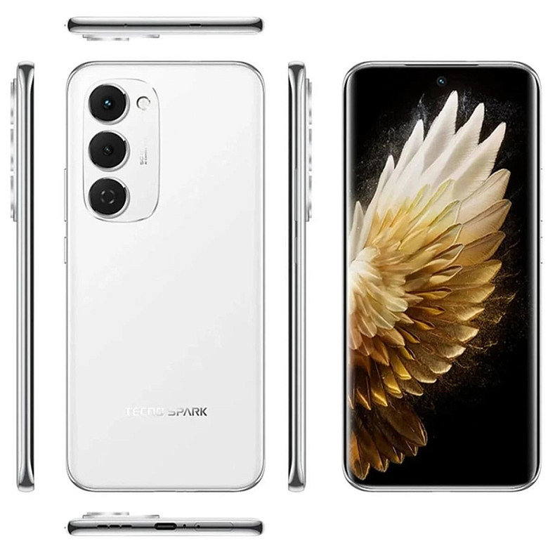 Смартфон Tecno Spark 40 Pro+ (KM7) 8/256GB Aurora White (4894947096341)