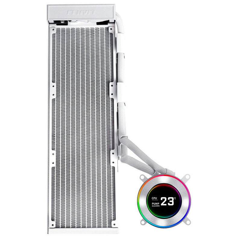 Система водяного охлаждения Lian Li HydroShift II LCD-C 360 Fanless White (G89.GHS2LCD36W.00)