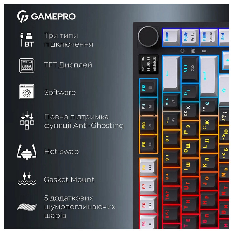 Клавиатура GamePro Asgard Valhalla Pro Black (MK160B-D-Pro)