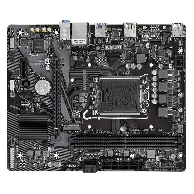 Материнська плата Gigabyte H610M K V2 Socket 1700