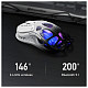 Миша GravaStar Mercury M1 Pro, BT/WL/USB-A, RGB, чорно-білий