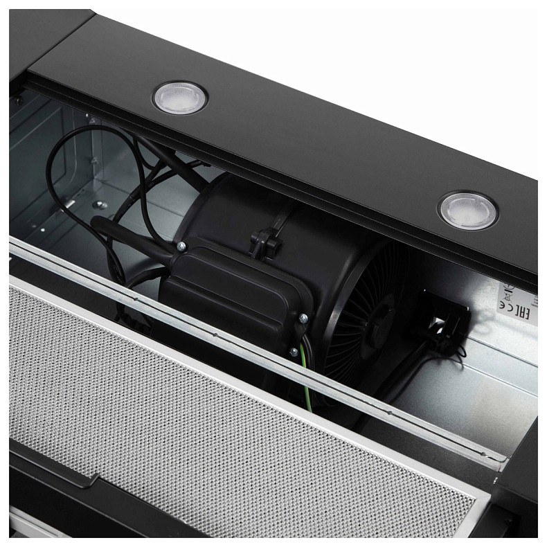 Витяжка Ardesto телескопічна, 60см, 450м3ч, метал, 2х1Вт LED, кнопкове, чорний