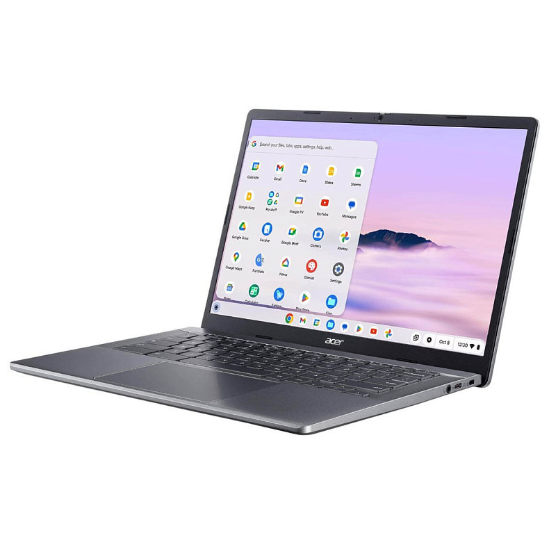 Ноутбук Acer Chromebook Plus CB514-3H 14" WUXGA IPS, AMD R3-7320C, 8GB, F512GB, UMA, ChromeOS, сірий