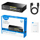 Коммутатор Cudy FS1010P, 8 портовый 10/100M PoE+ Switch with 2 Uplink Ports 120W