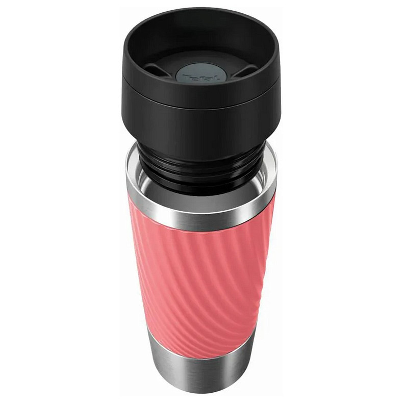 Термочашка Tefal Travel Mug Classic Twist, 0.36л, нержавеющая сталь, коралловый (N2024410)