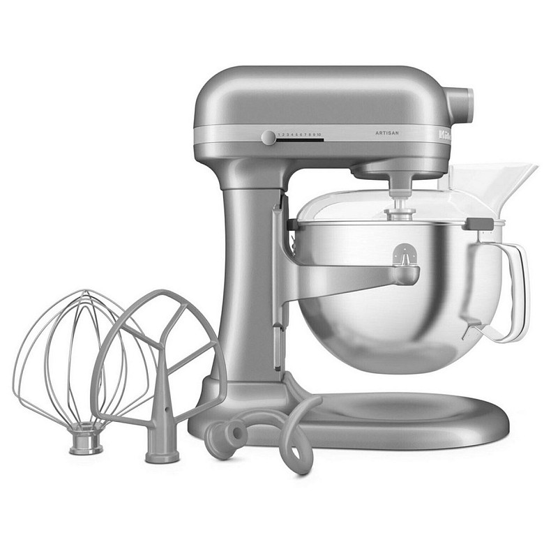 Кухонный комбайн KitchenAid Artisan 5,6 л 5KSM60SPXECU с подъемной чашей, серебристый