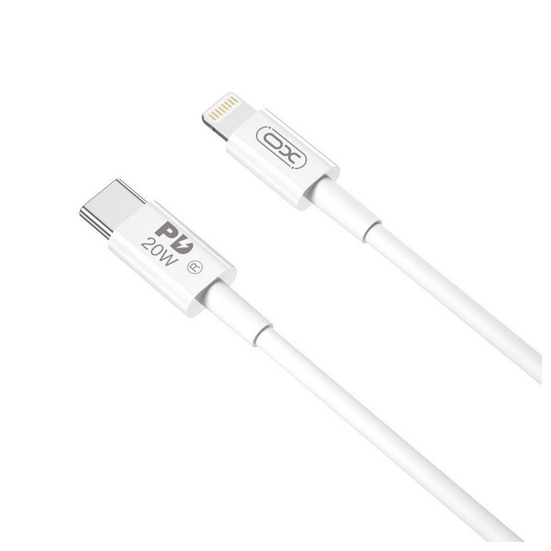 Кабель XO NBQ189A USB Type-C - Lightning (M/M), 1 м, White (NBQ189A-TC-1-WH)