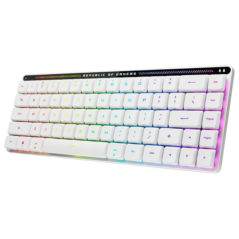 Клавіатура Asus ROG Falchion RGB WL BT White (90MP03EC-BKMA10)