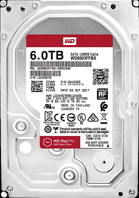 Жесткий диск WD 6.0TB Red Pro NAS 7200rpm 256MB (WD6003FFBX)