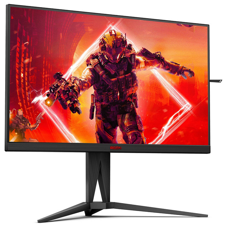 TFT 27" AOC AGON AG275QZ/EU, QHD, IPS, 270Гц, 0,5мс, 2x HDMI, 2x DP, USB-hub, HAS, Pivot, чорно-черв