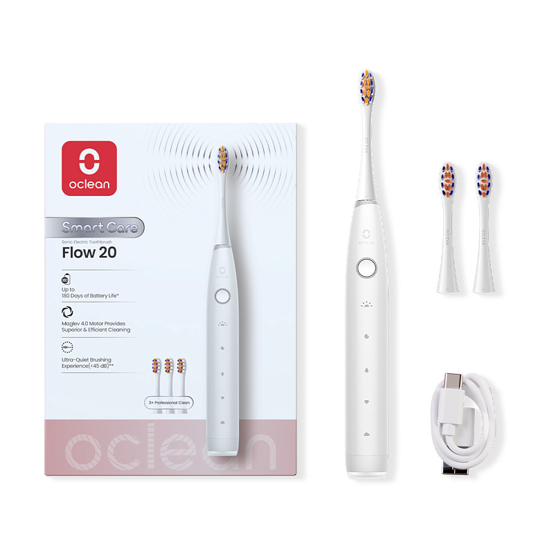 Електрична зубна щітка Oclean Flow 20 Smart Care White