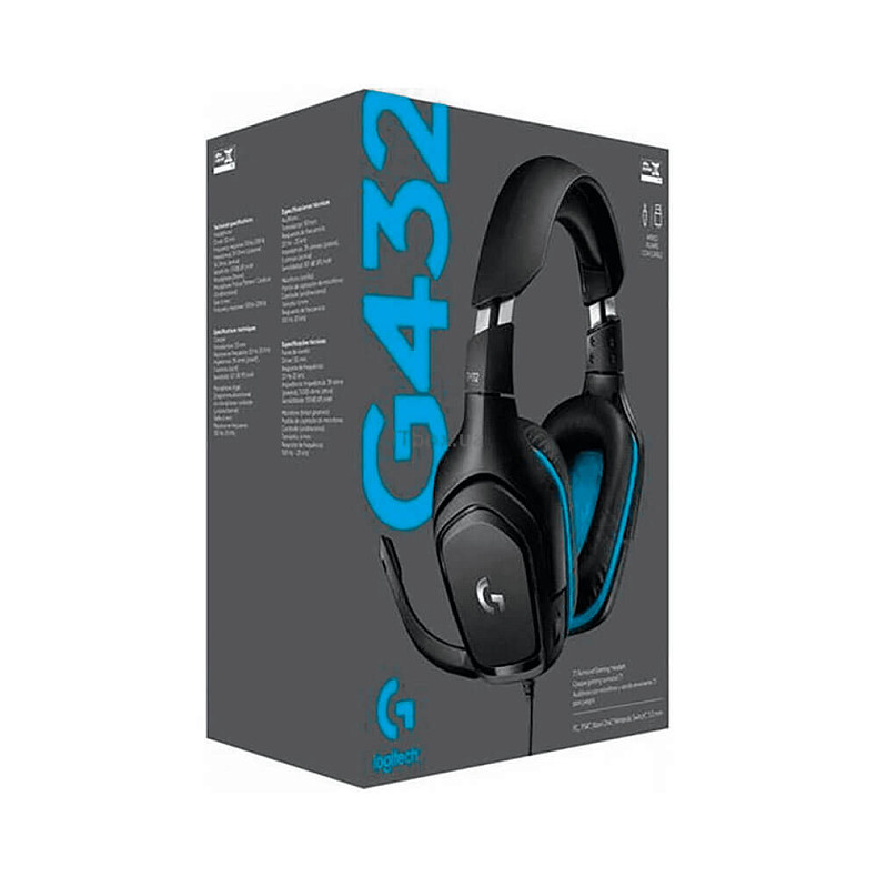 Гарнитура Logitech G432 Black (981-000770)