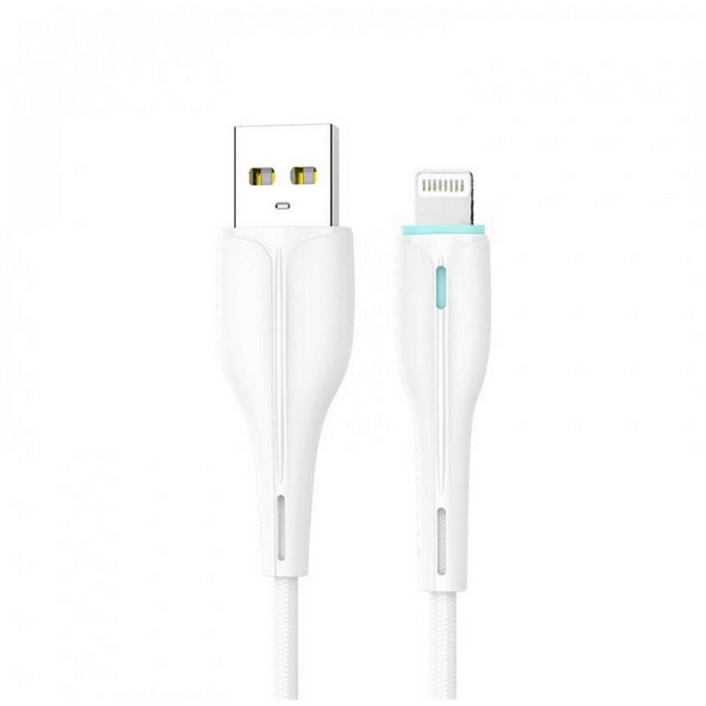 Кабель SkyDolphin S48L USB - Lightning 1м, White (USB-000423)