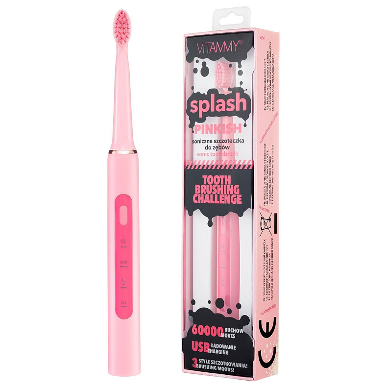 Электрическая зубная щетка Vitammy Splash Pinkish (от 8 лет)