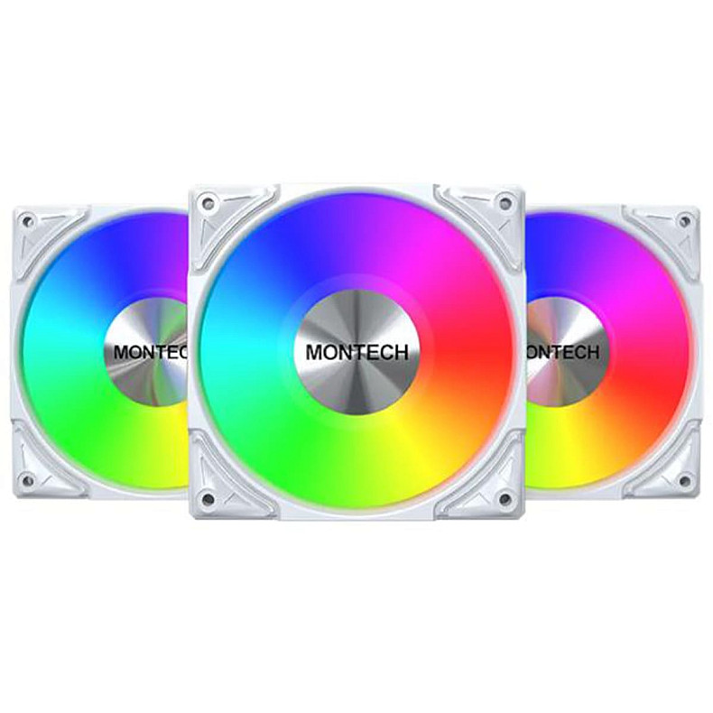 Набор из трех вентиляторов Montech METAL PRO 12 ARGB 120MM 3 PACK (W)