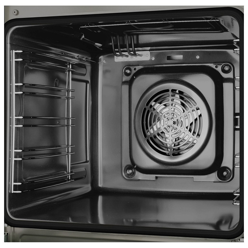 Плита Hansa комбінована, 65л, 60x60см, дисплей, конвекція, чавун, чорний