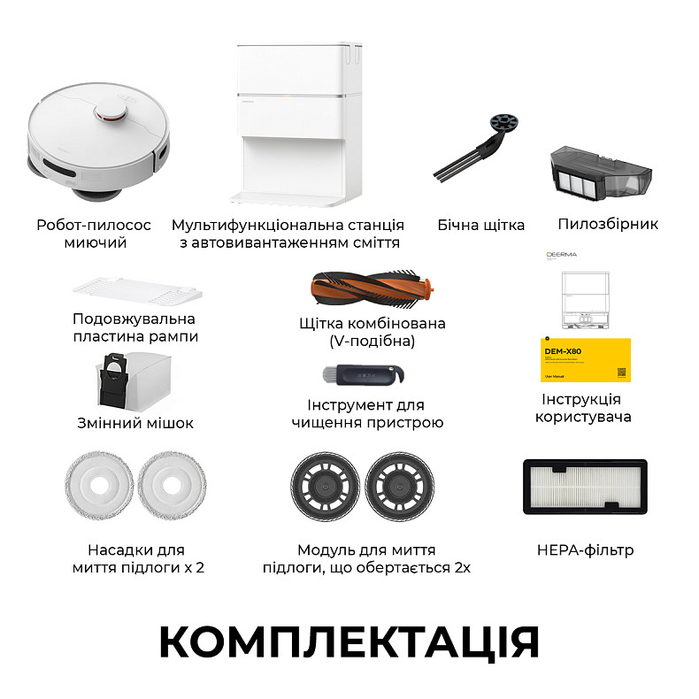 Робот-пилосос Deerma X80